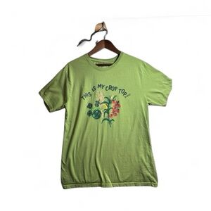 Green Graphic tee Farm “This is my crop top” size large
